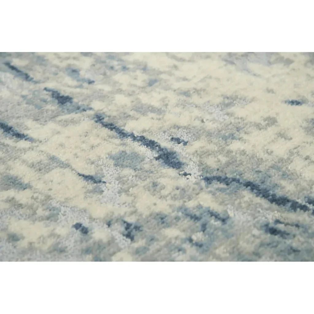 Bric Abstract Blue Large Area Rugs For Living Room - LOOMLAN - LOOMLAN - Area Rugs