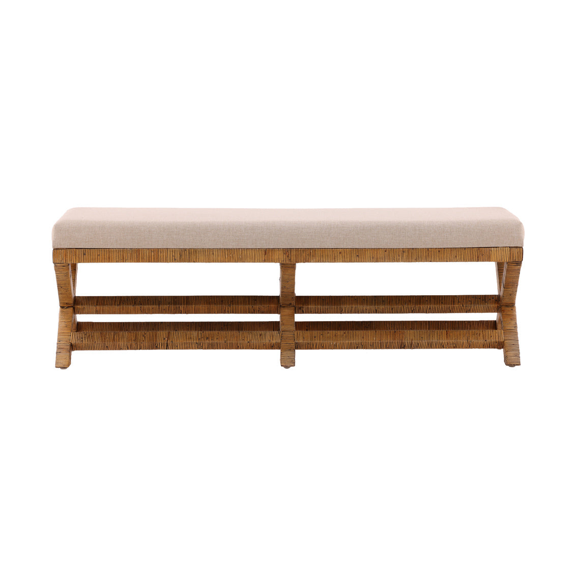 Furniture Classics Aria Fabric X-Base Bedroom Bench