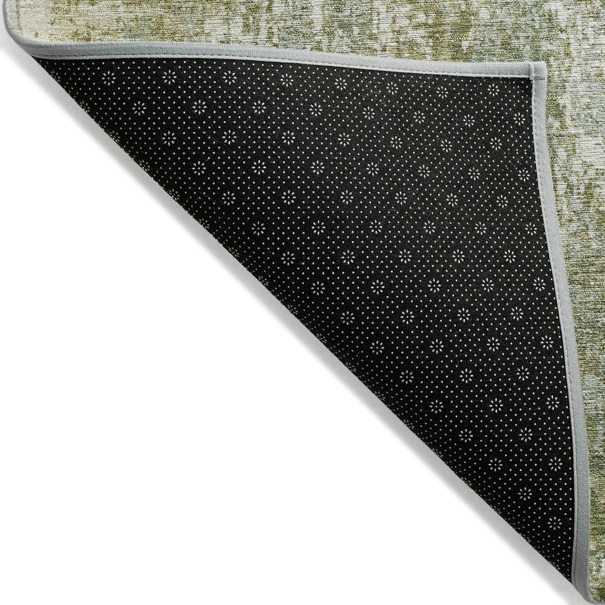 Kaelion Green Washable Indoor-Outdoor Rug