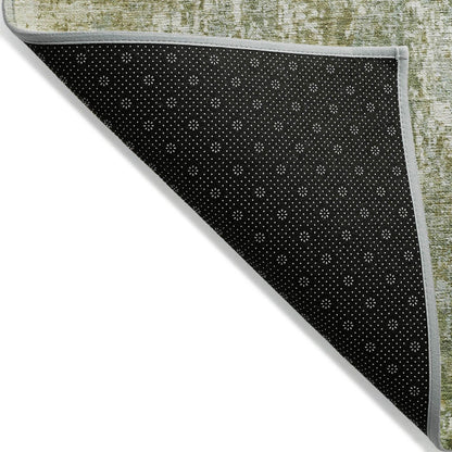 Kaelion Green Washable Indoor-Outdoor Rug