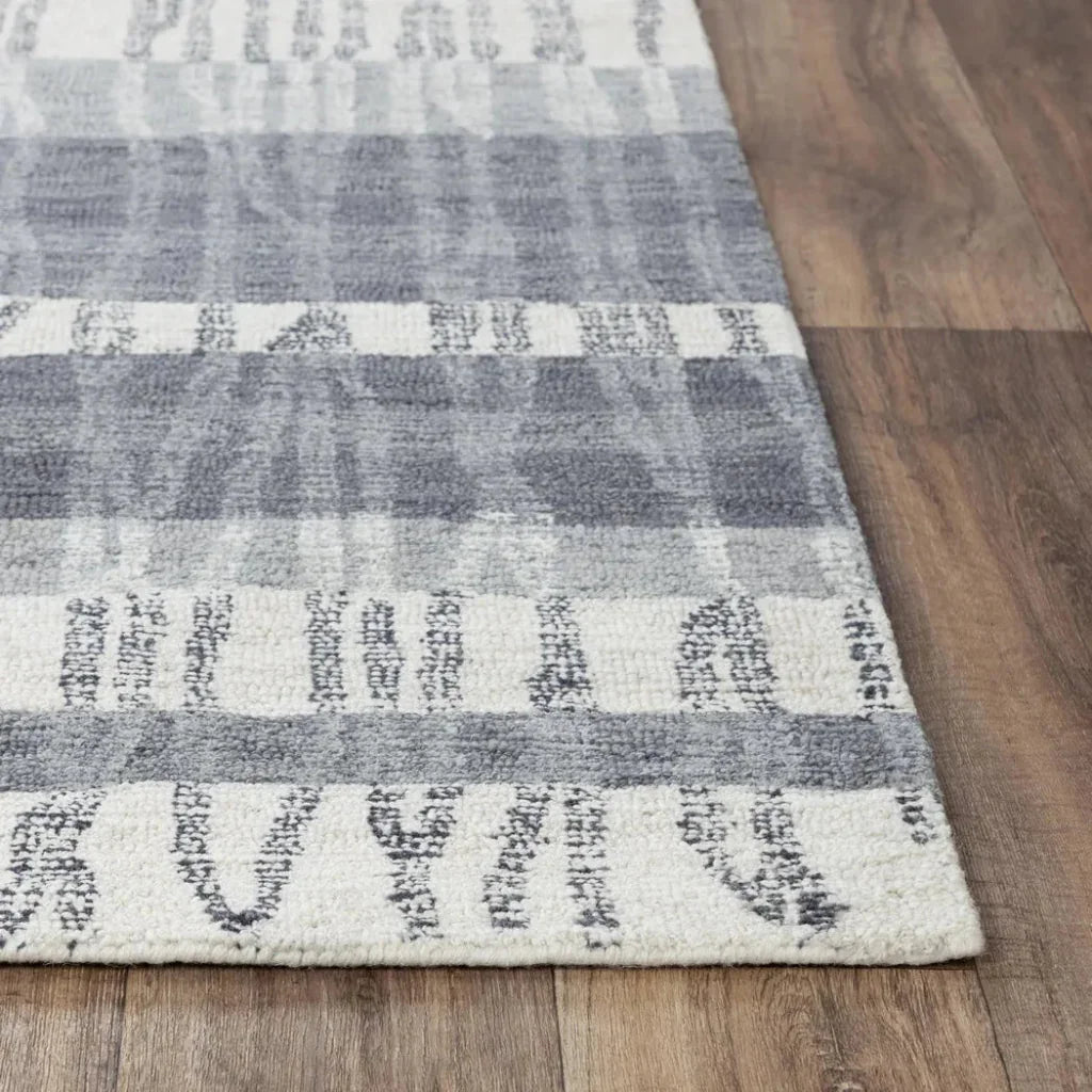 Choa Stripe Charcoal Area Rugs For Living Room - LOOMLAN - LOOMLAN - Area Rugs