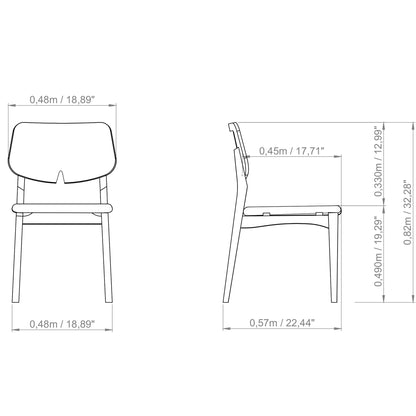 Beth Woven Fabric Armless Dining Chair -- view 21