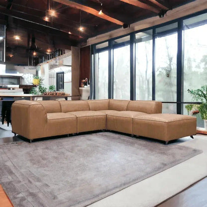 Form Tan Modular Sectional Ottoman 5PC Convertible -- view 3