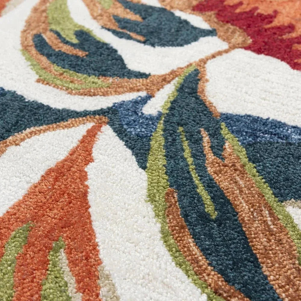 Clux Floral Ivory Area Rugs For Living Room - LOOMLAN - LOOMLAN - Area Rugs