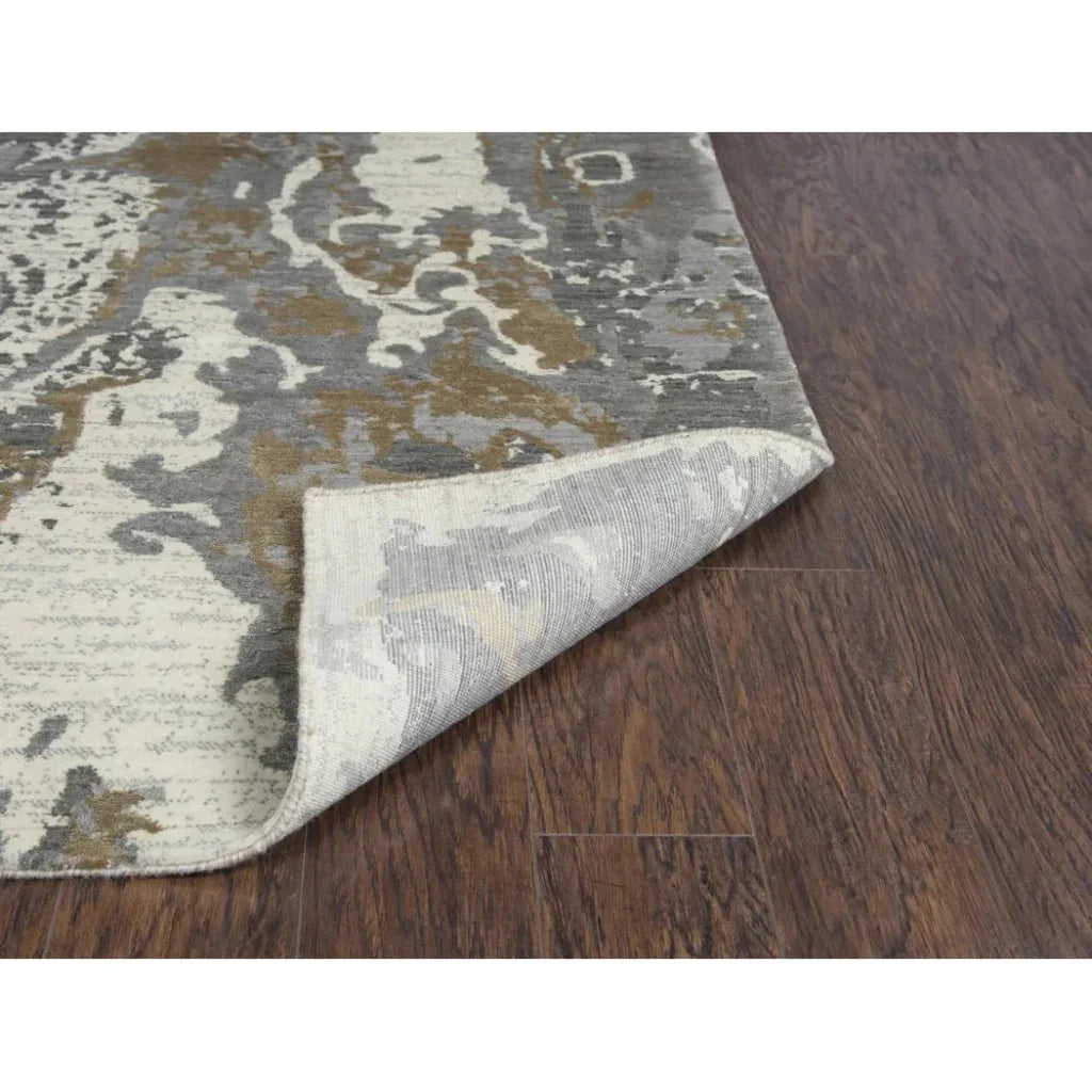 Agra Abstract Beige Large Area Rugs For Living Room - LOOMLAN - LOOMLAN - Area Rugs