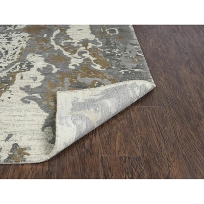 Agra Abstract Beige Large Area Rugs For Living Room - LOOMLAN - LOOMLAN - Area Rugs