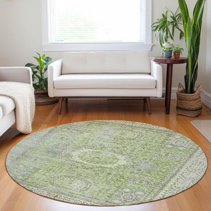Irias Aloe Washable Indoor-Outdoor Rug