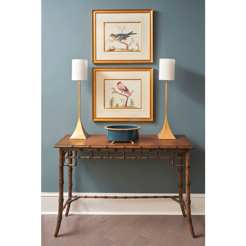 Chelsea House Gold Leaf Iron Buffet Square Base Table Lamp