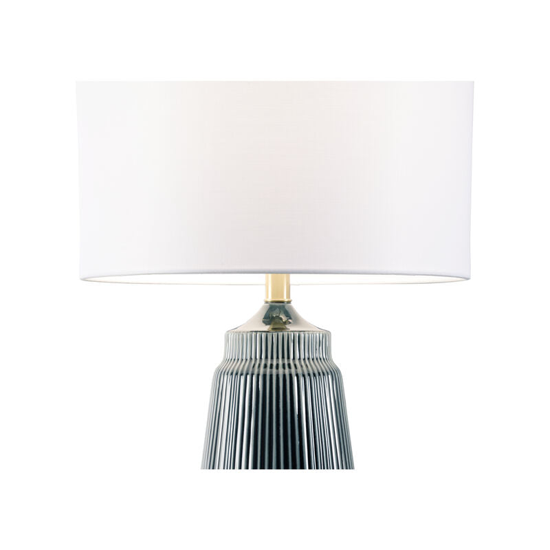Wildwood Penelope Ceramic Deep Teal Glaze Table Lamp