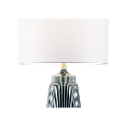 Wildwood Penelope Ceramic Deep Teal Glaze Table Lamp