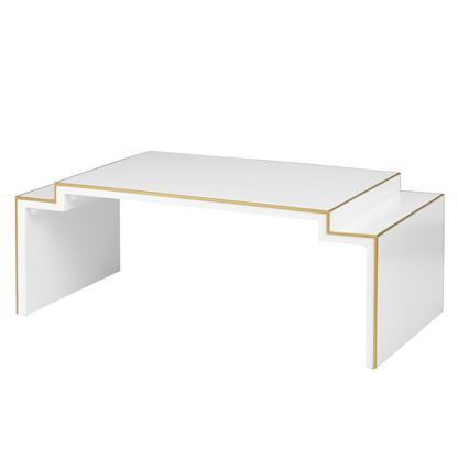 Chatsworth Wooden White Coffee Table