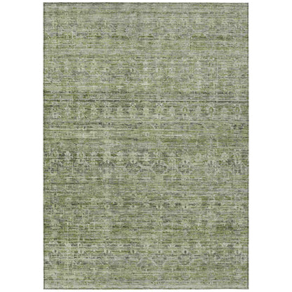 Irion Green Washable Indoor-Outdoor Rug