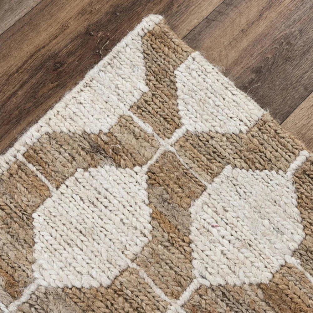Arma Beige Jute Rug For Living Room -- beige