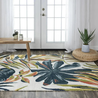 Coat Floral Beige Area Rugs For Living Room -- beige