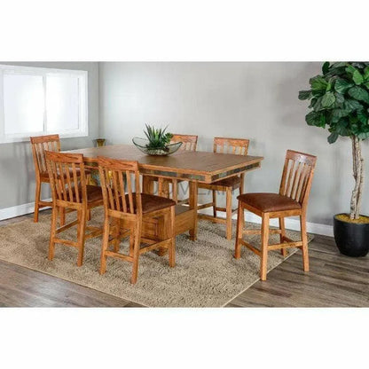 60-72" Adjustable Height and Extendable Wood Dining Table Counter Tables Sideboards and Things By Sunny D