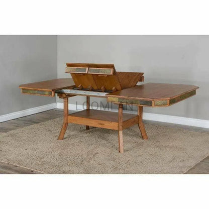 60-90" Rustic Adjustable Height Extendable Dining Table Counter Tables Sideboards and Things By Sunny D