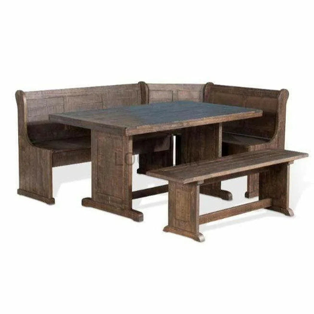 60" Rectangular Breakfast Nook Dining Set with Storage Under Bench Dining Table Sets Sideboards and Things By Sunny D