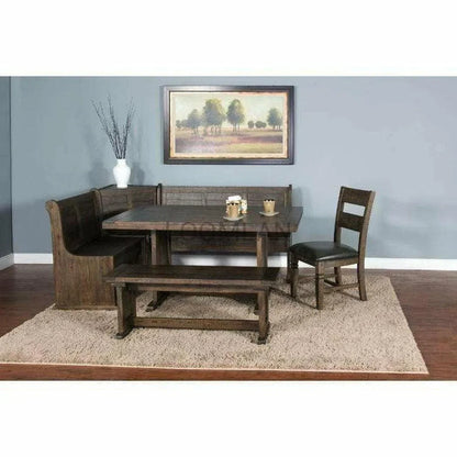 60" Rectangular Breakfast Nook Dining Set with Storage Under Bench Dining Table Sets Sideboards and Things By Sunny D