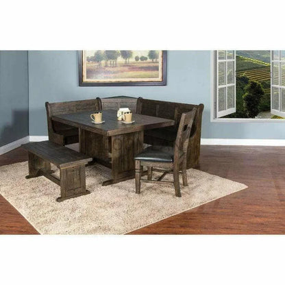 60" Rectangular Breakfast Nook Dining Set with Storage Under Bench Dining Table Sets Sideboards and Things By Sunny D