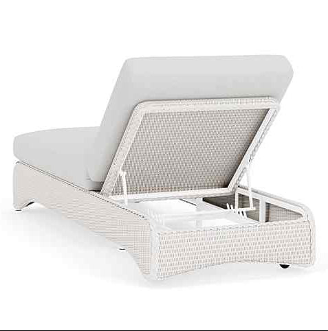 Loom Wicker Outdoor Chaise-Outdoor Chaises-Lloyd Flanders-Sideboads And Things