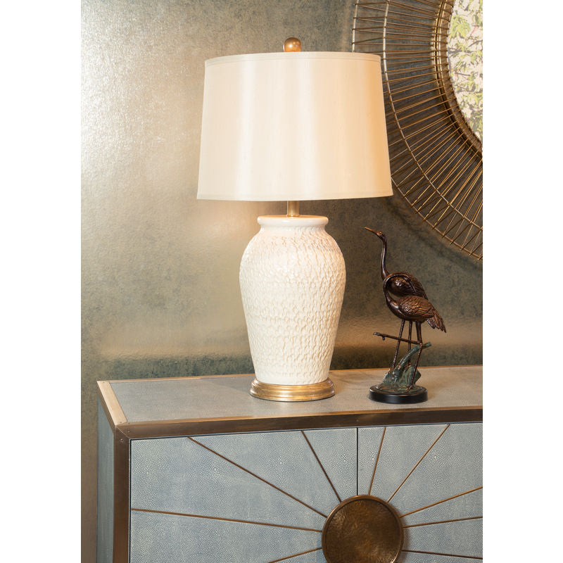 Lucia Tuscan Ceramic Table Lamp-Table Lamps-Wildwood-LOOMLAN