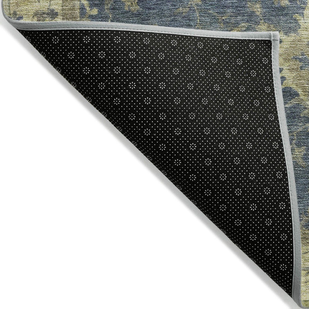 Iriaris Blue Washable Indoor-Outdoor Rug