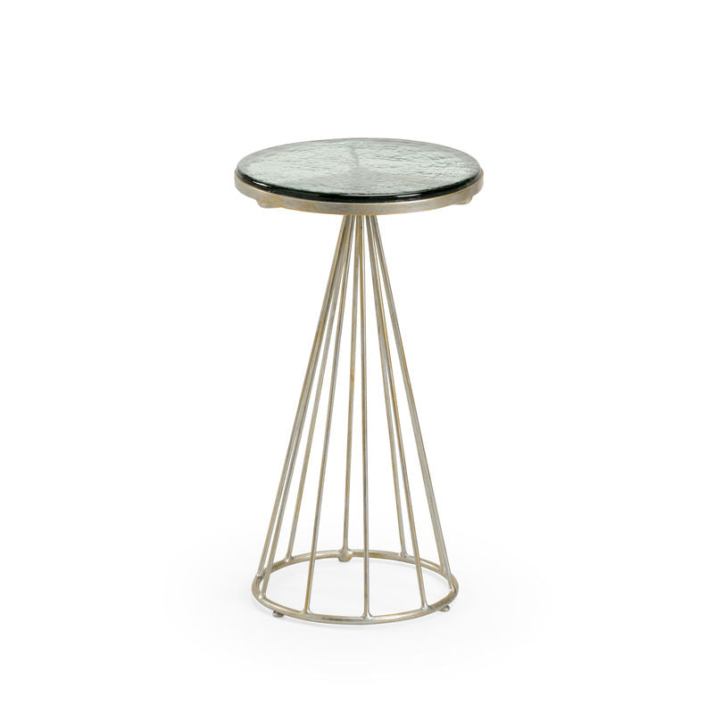 Bubble Handmade Iron Framed Drinks Table-Side Tables-Wildwood-LOOMLAN