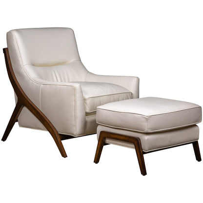 Anastasia Rectangular Leather Ottoman