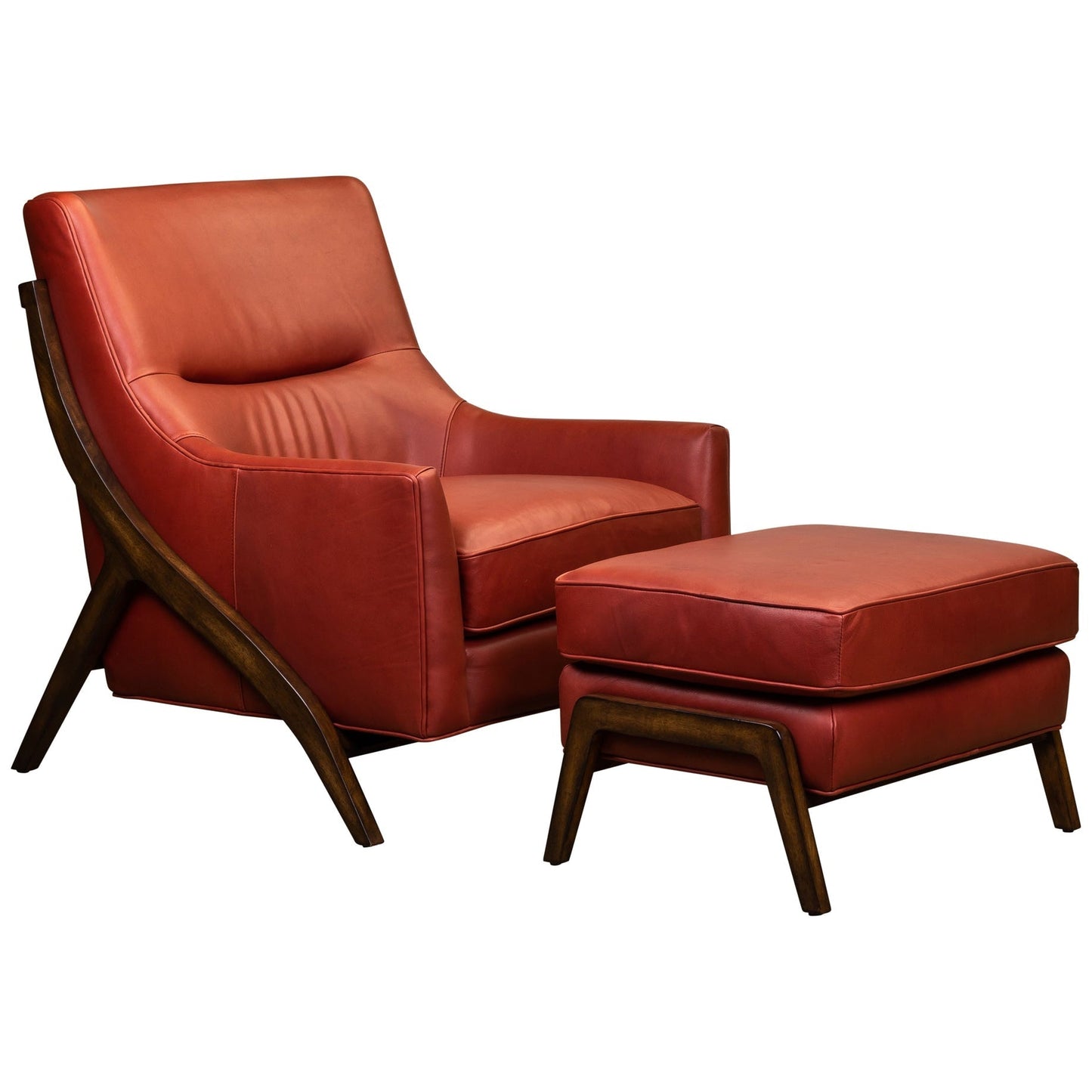 Anastasia Rectangular Leather Ottoman