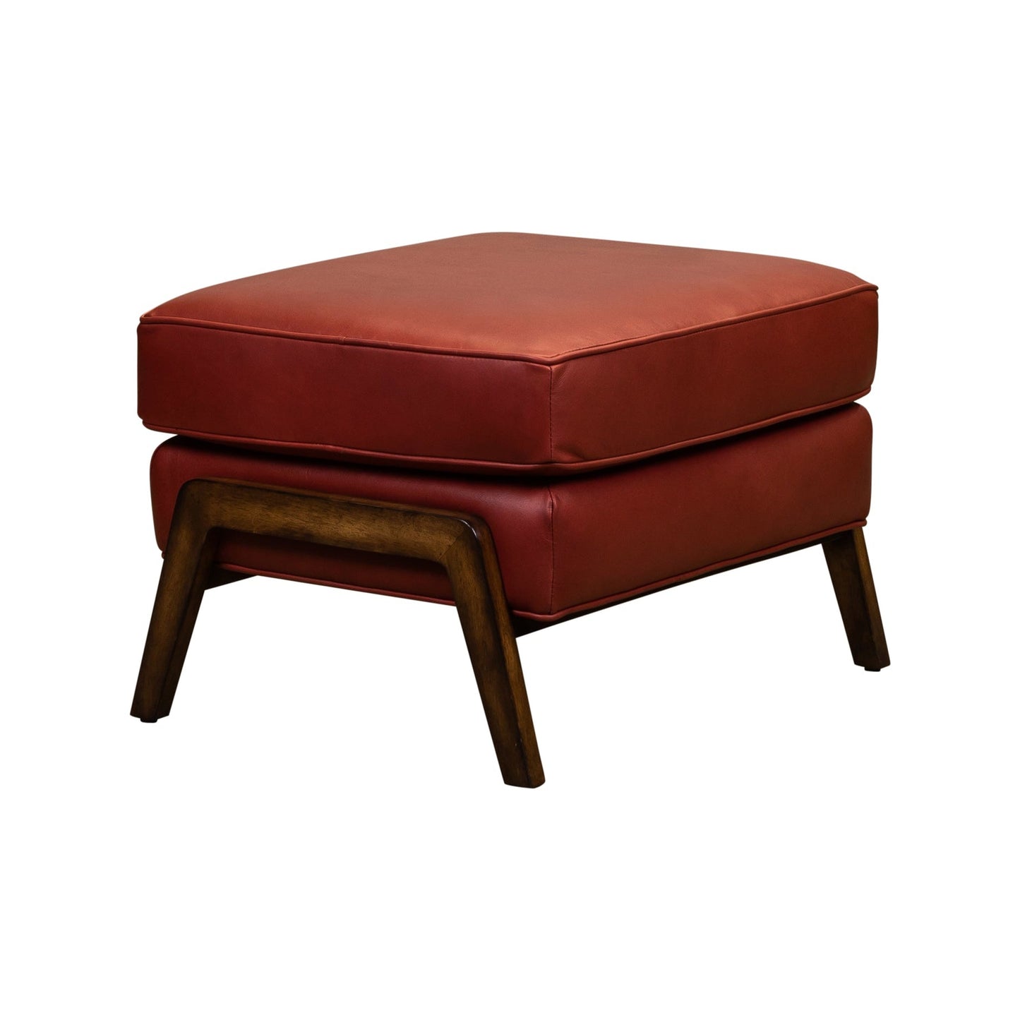 Anastasia Rectangular Leather Ottoman