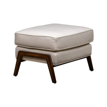 Anastasia Rectangular Leather Ottoman