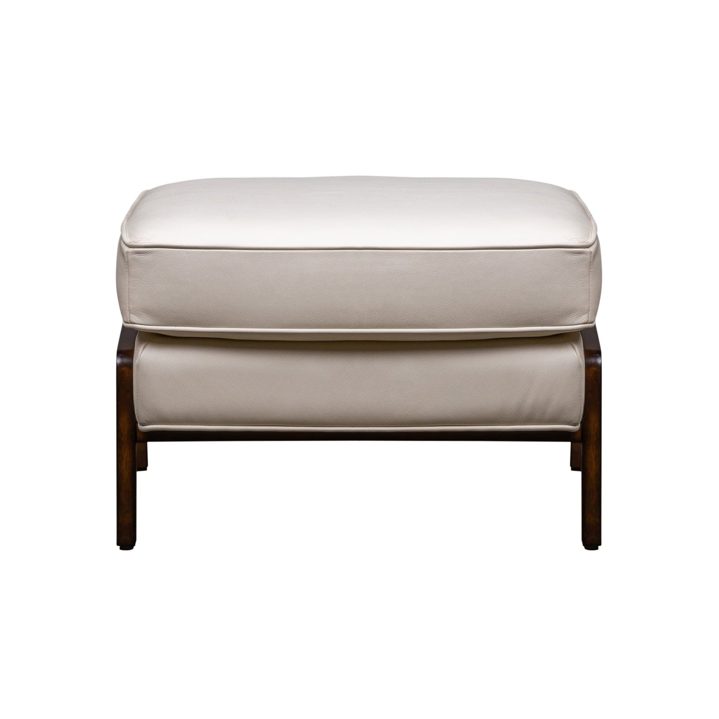 Anastasia Rectangular Leather Ottoman