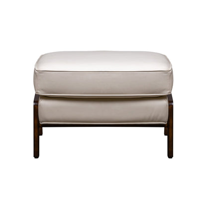 Anastasia Rectangular Leather Ottoman