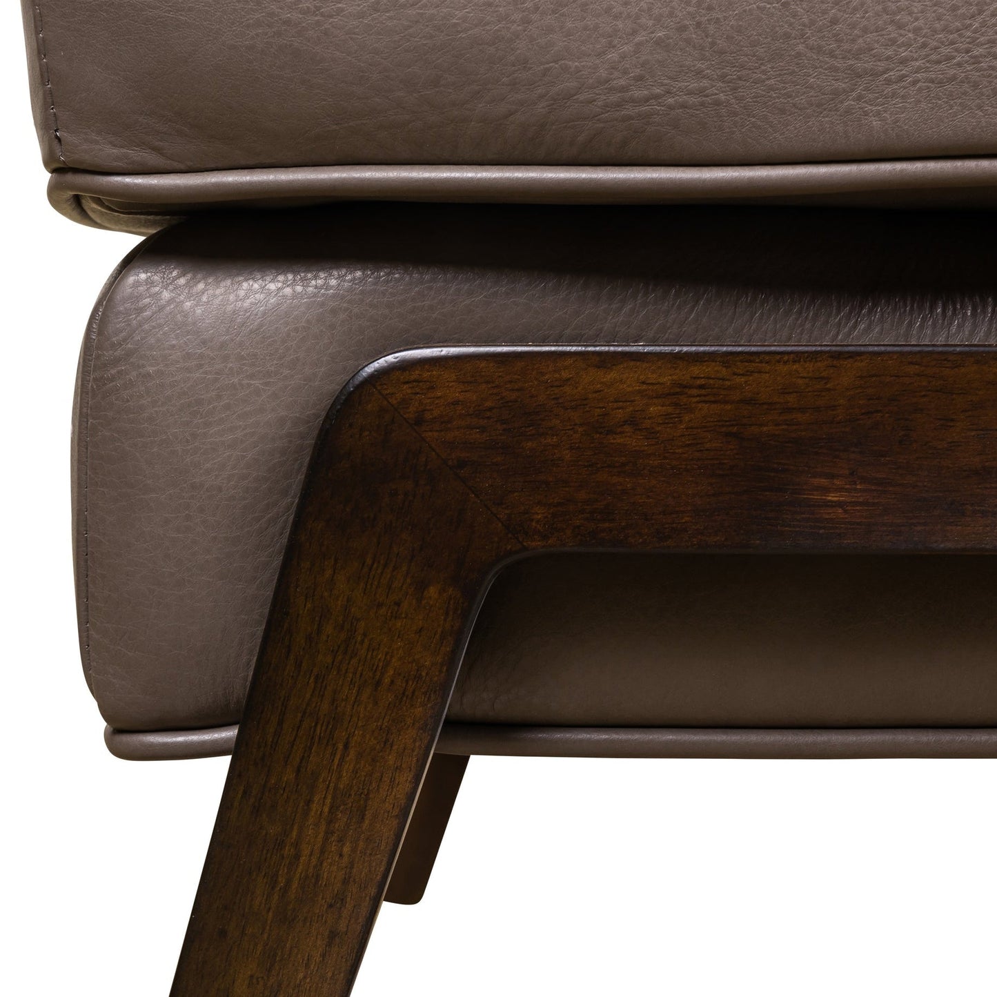 Anastasia Rectangular Leather Ottoman