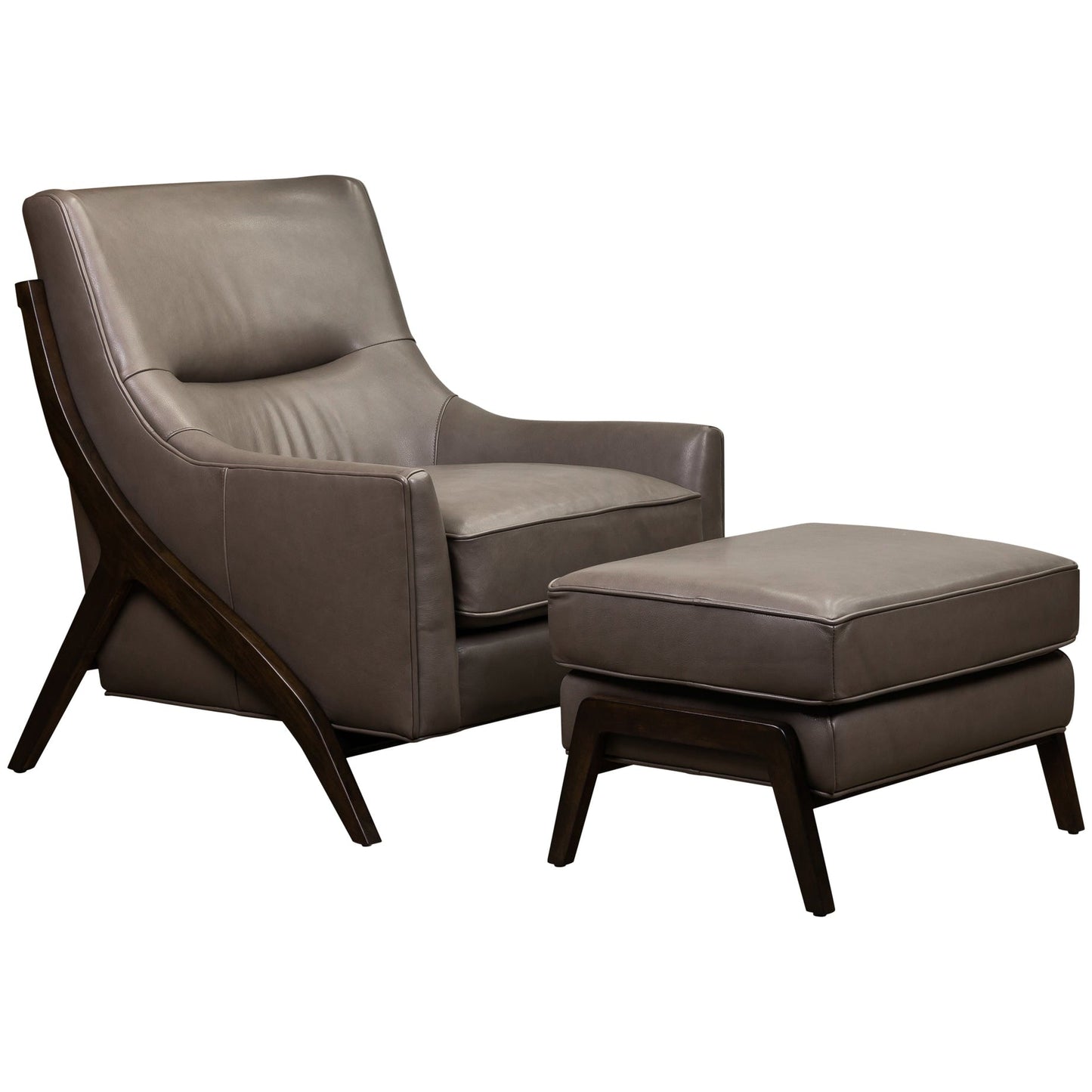 Anastasia Rectangular Leather Ottoman