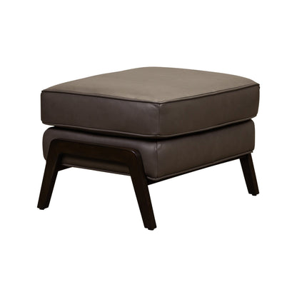 Anastasia Rectangular Leather Ottoman