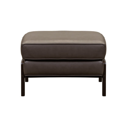 Anastasia Rectangular Leather Ottoman