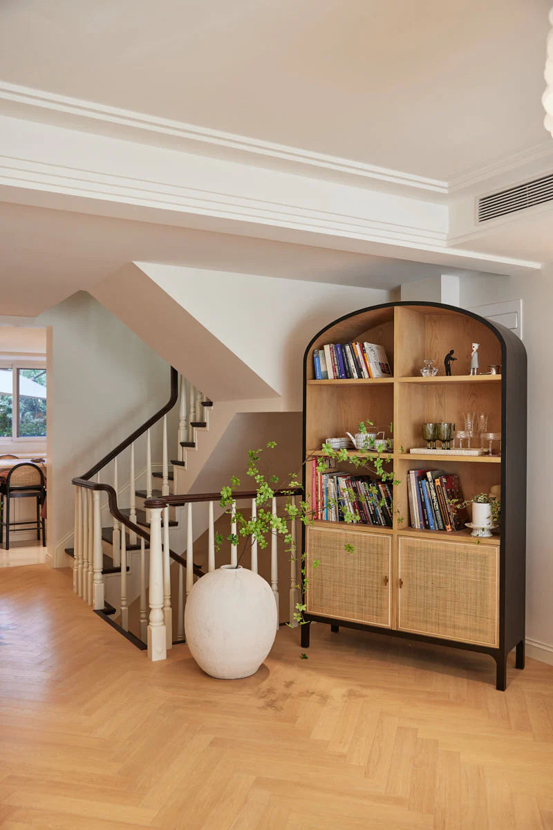 Pietro Two-Tone Rattan Bookcase - view 8