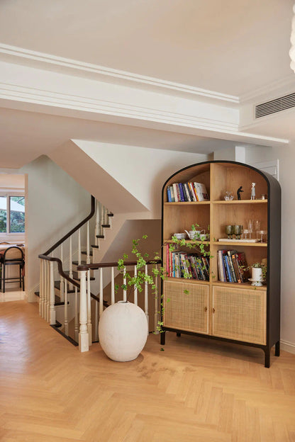 Pietro Two-Tone Rattan Bookcase - view 8