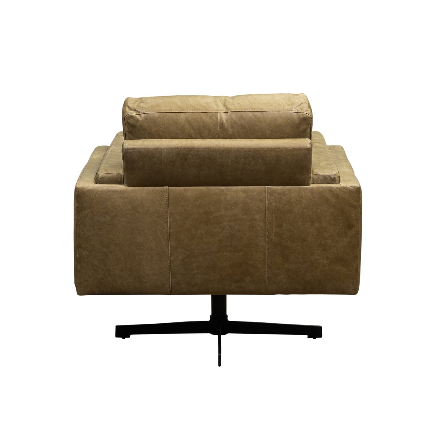 Spencer Leather Modern Swivel Chair
