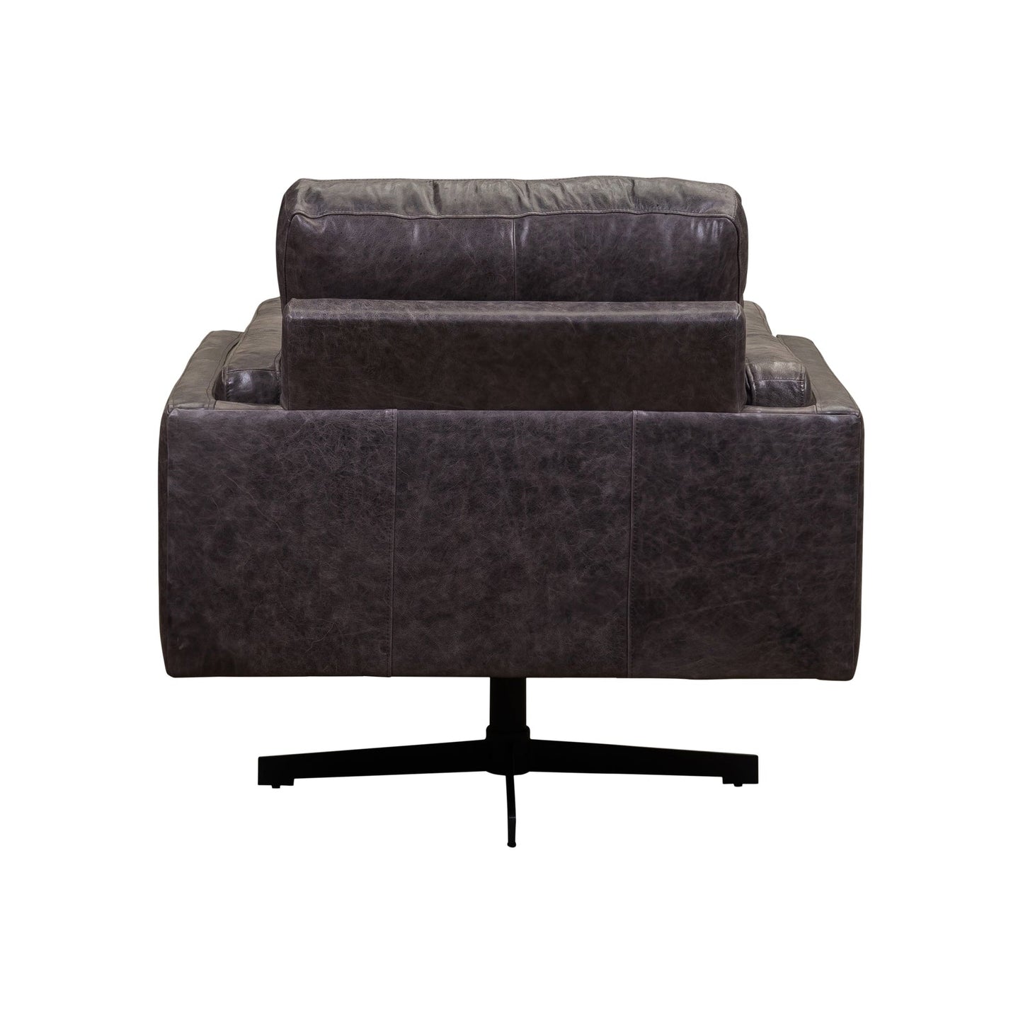 Spencer Leather Modern Swivel Chair