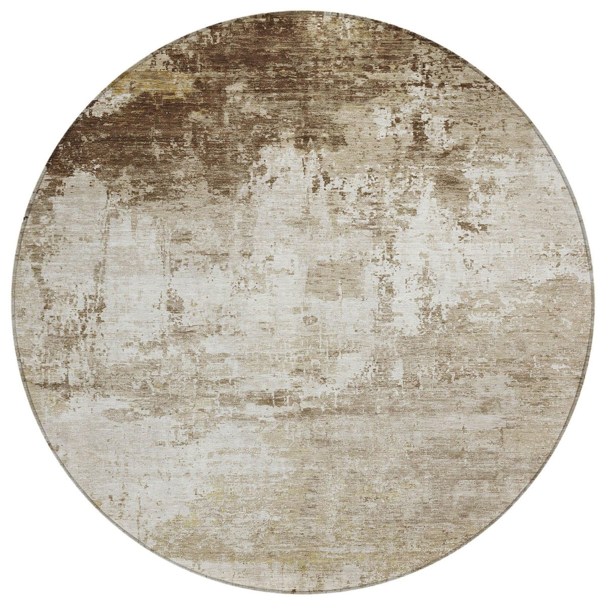 Kaelira Brown Washable Indoor-Outdoor Rug