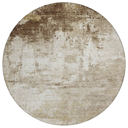 Kaelira Brown Washable Indoor-Outdoor Rug