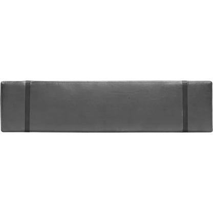 61" Black Leather Padded Seat Bench for Dining Room - LOOMLAN - LH Imports - Dining Benches