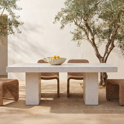 Antonius Cement Outdoor Dining Table - view 11