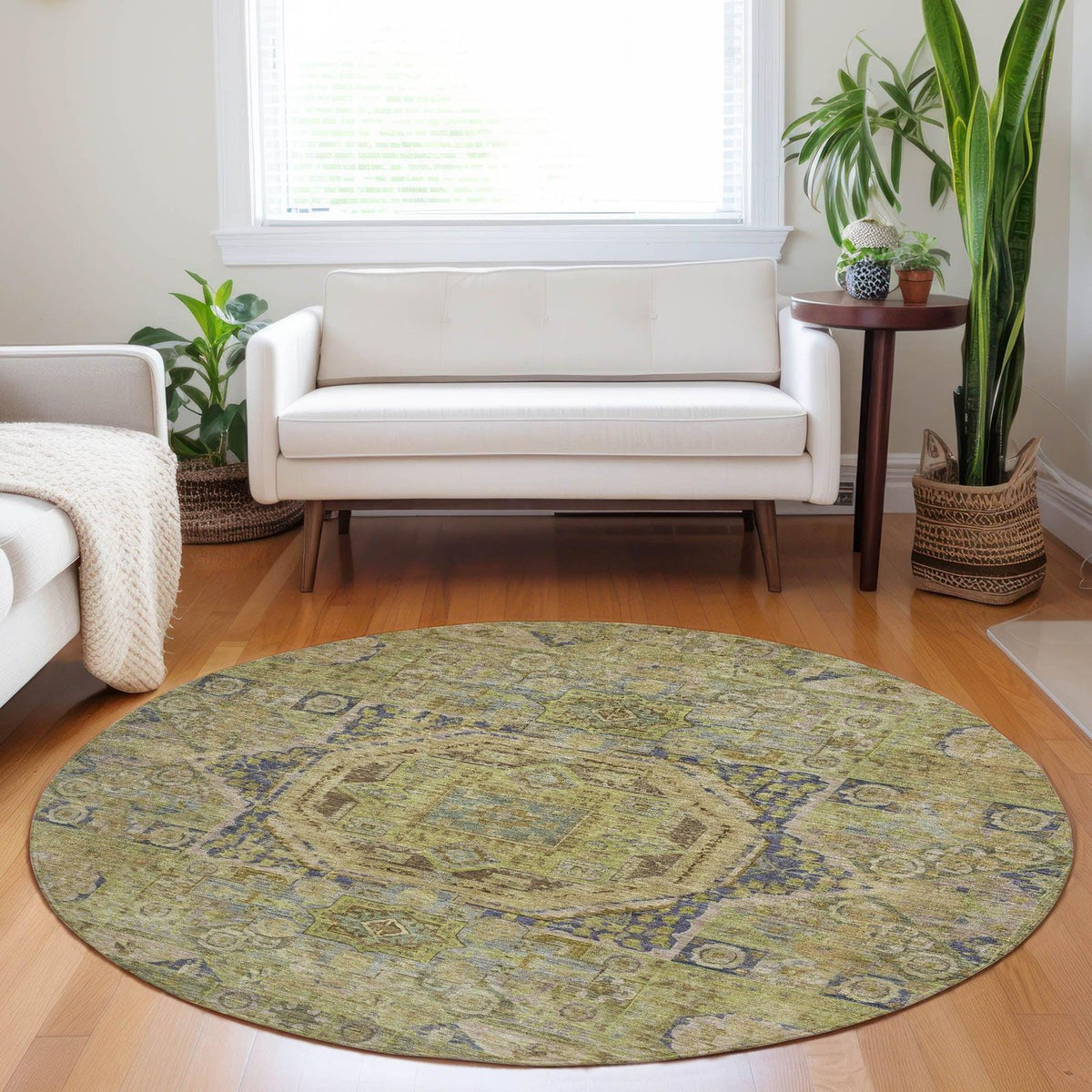 Iriir Aloe Washable Indoor-Outdoor Rug