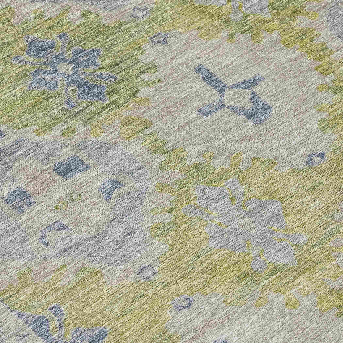 Jaelora Green Washable Indoor-Outdoor Rug