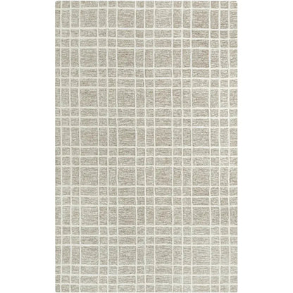 Ceca Wool Brown Hallway Kitchen Runner Rug