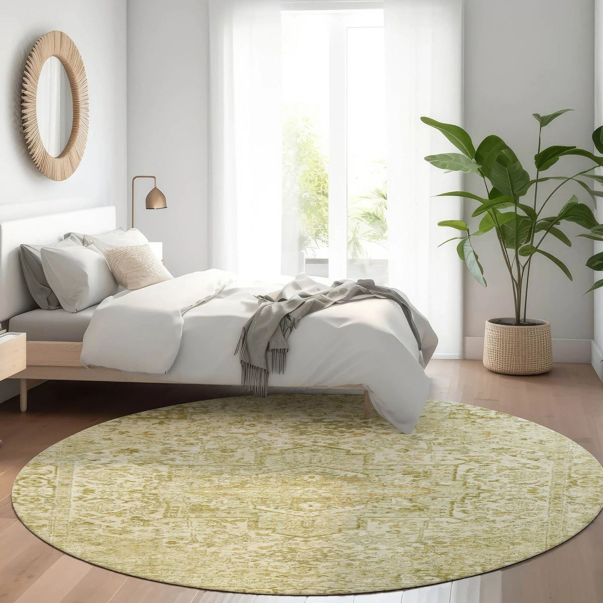 Kaelon Brown Washable Indoor-Outdoor Rug