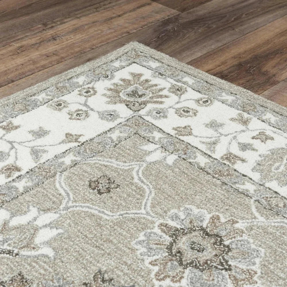 Bael Traditional Beige Living Room Rug -- beige